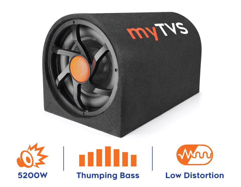 MyTVS 10" D-Shape Active BassTube with in Built Amplifier