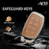 ACTO Metal Leather Car key cover with key chain Compatible With Hyundai Creta 2020