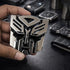 Carsonify 3D Metal Transformer Car Badge Emblem Sticker | Aluminum Alloy Chrome Autobot Logo Decal | Self-Adhesive Car & Bike Exterior Decoration | Premium Metallic Auto Styling