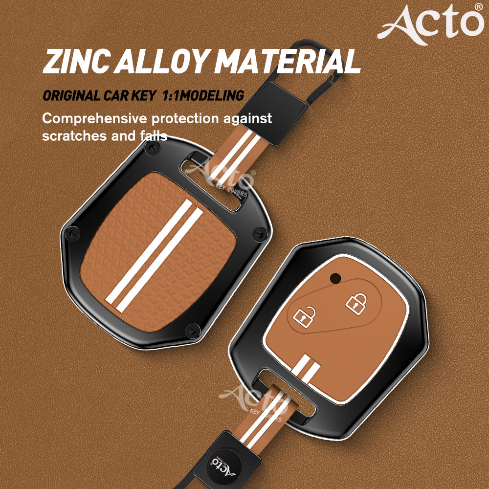 Acto Metal Sapphire Key Cover and Key chain Compatible with Honda CR-V Pack of 1 Set (Glow in the Night)