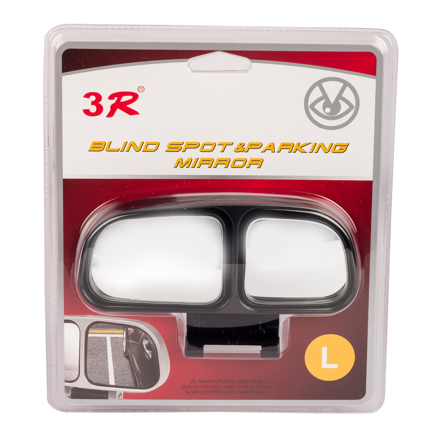 Car Blind Spot Mirrors Adjustable 360 Degree Wide Angle Rear Side View 3R Parking Mirror Left and Right - 2PC