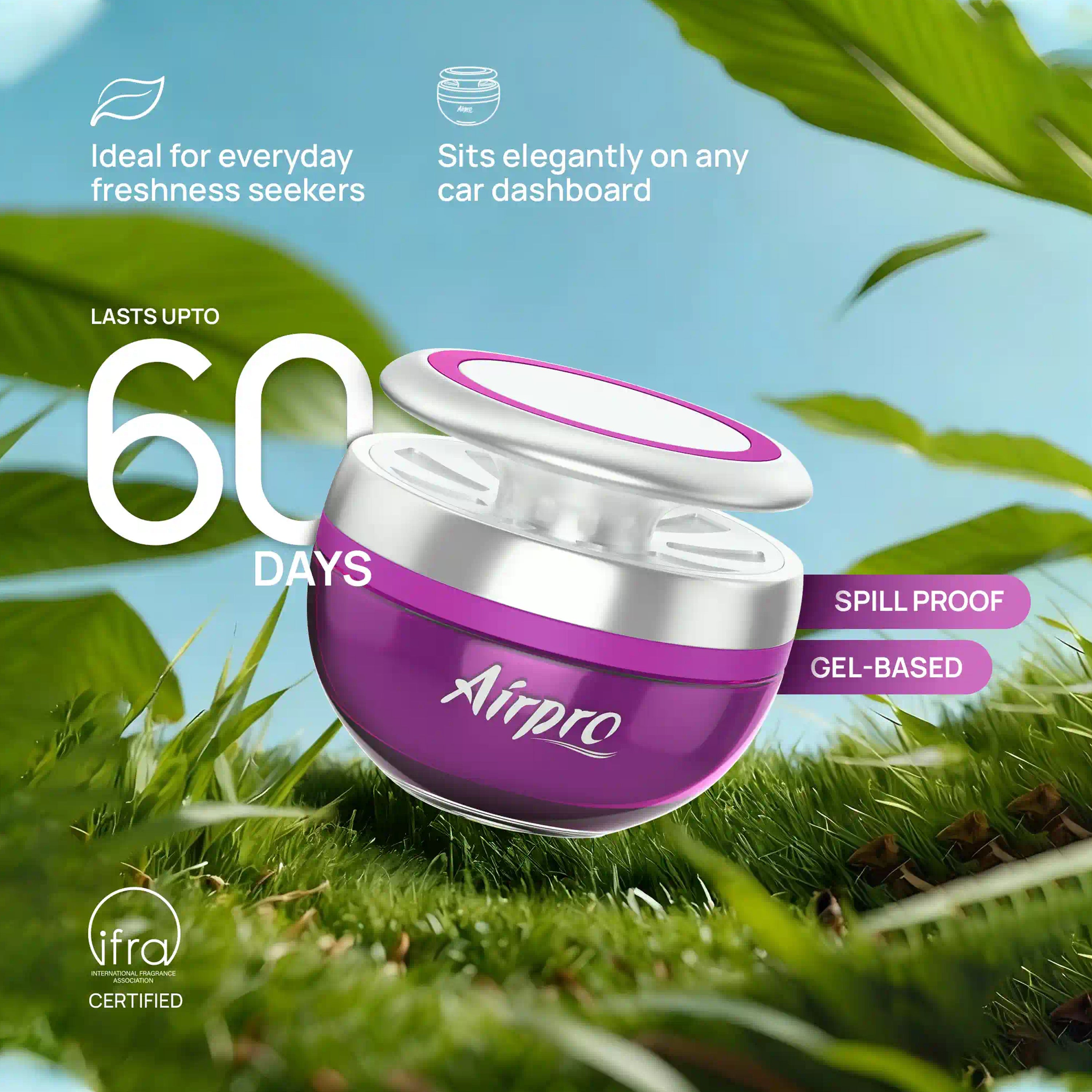 Airpro Luxury Popular Sphere Car Perfume/Air Freshners For Car Dashboard | Long Lasting Fragrance To Freshen'Up Your Car