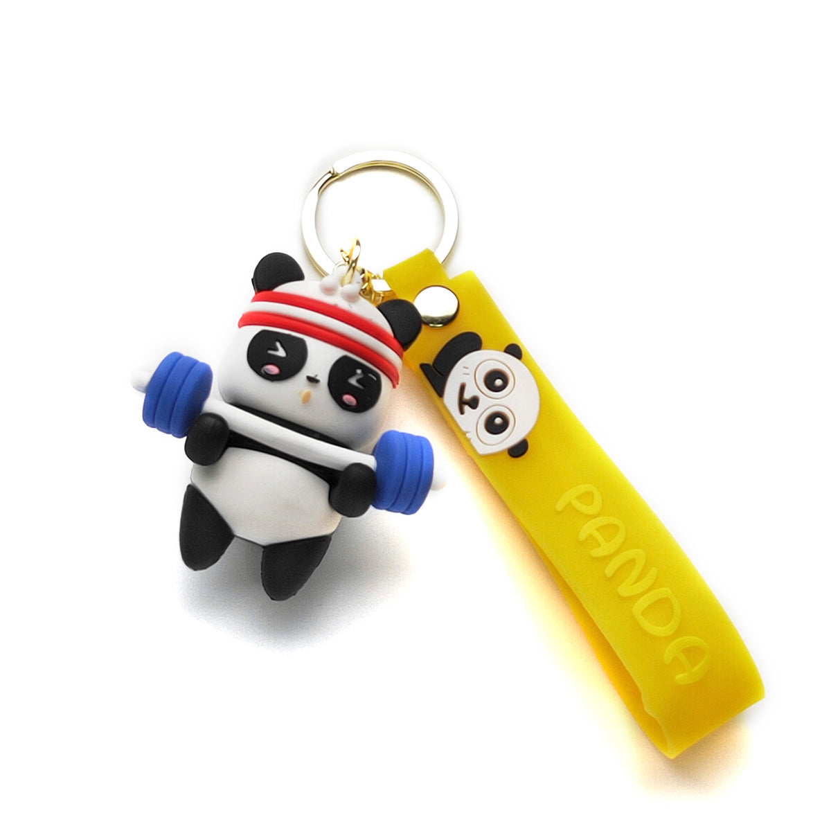 3D PVC Cartoon Keychain Panda