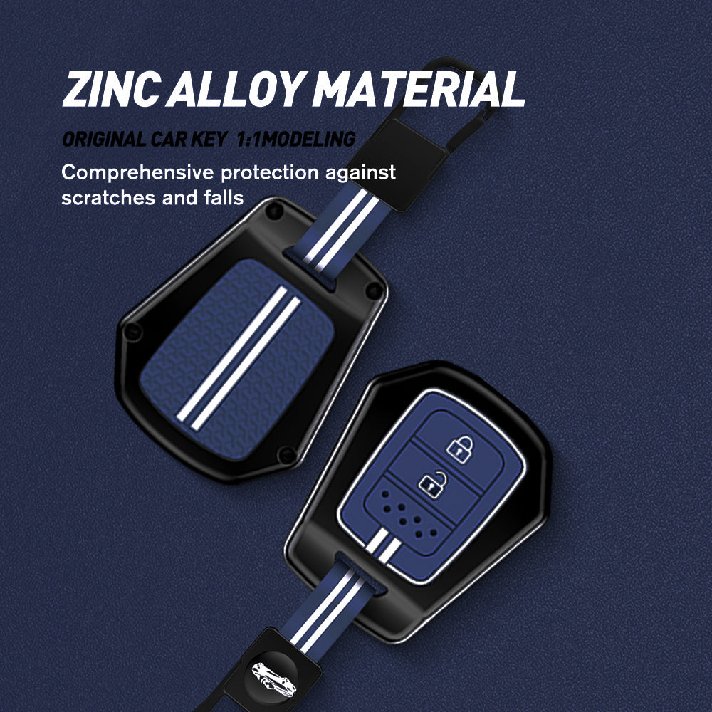 Acto Metal Sapphire Key Cover and Key chain Compatible with Honda CR-V Pack of 1 Set (Glow in the Night)