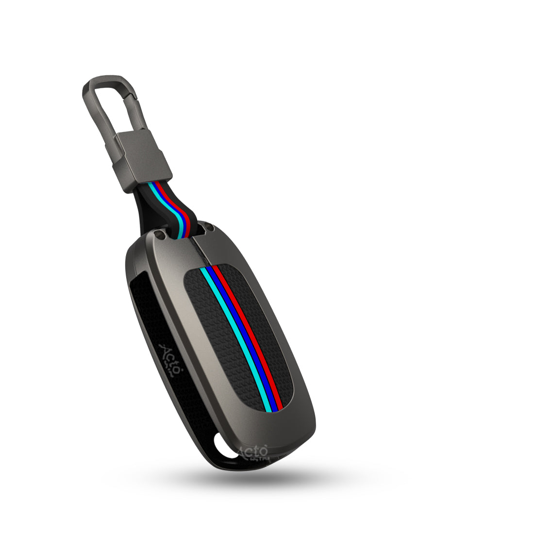 Acto Car Key Cover Metal Silicone Compatible with MG