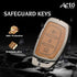 ACTO Metal Leather Car key cover with key chain Compatible With Hyundai