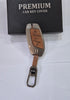 ACTO Metal Leather Car key cover with key chain Compatible With MG
