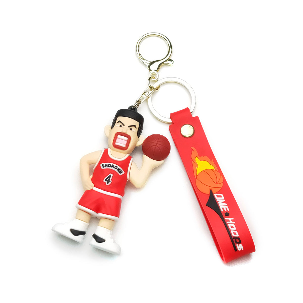 3D PVC Cartoon Keychain Basketball