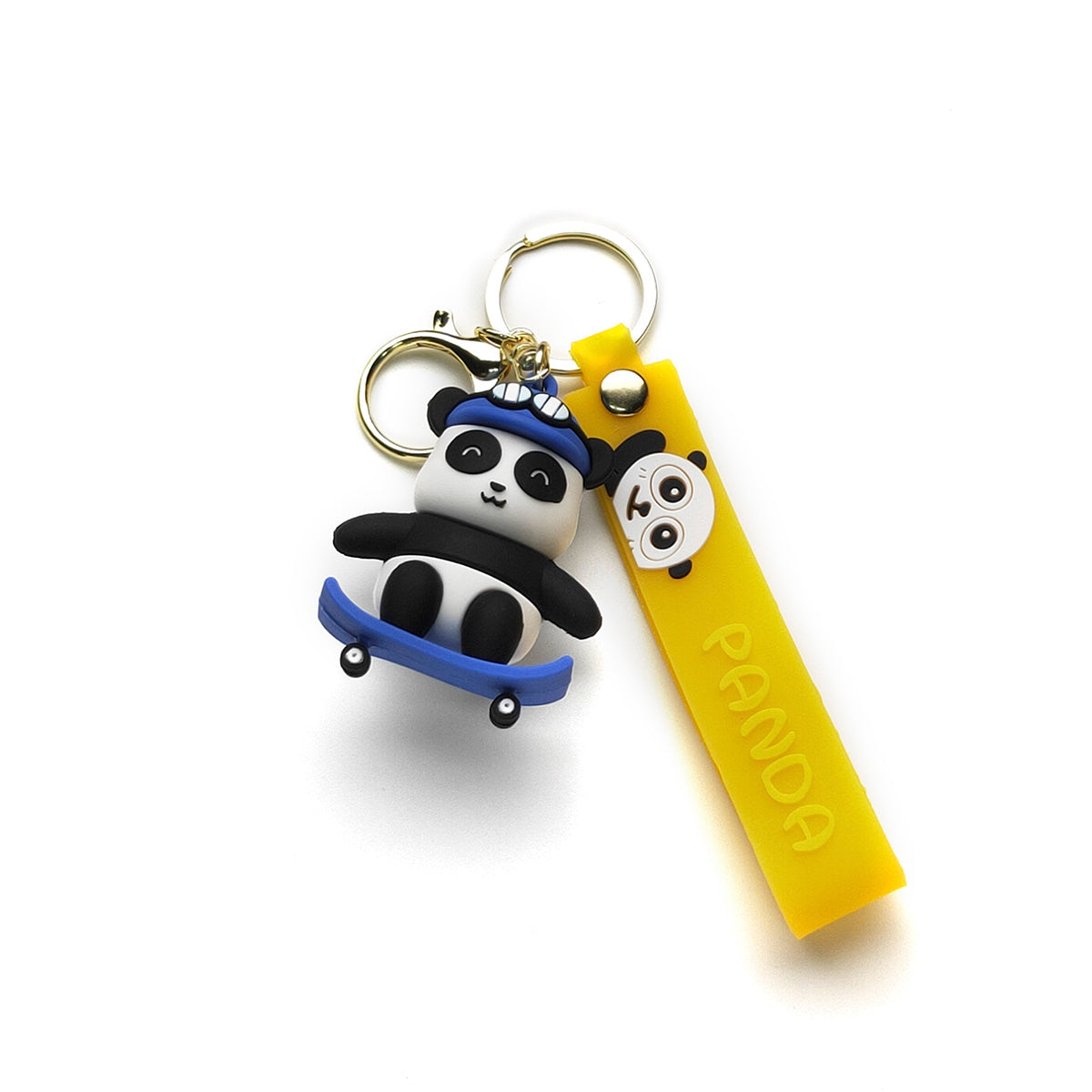 3D PVC Cartoon Keychain Panda