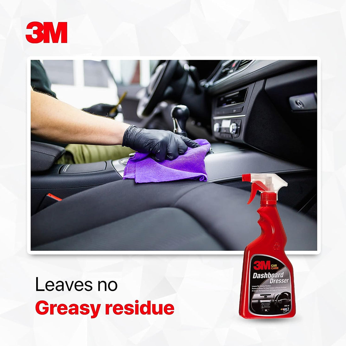 3M Car Dashboard Dresser (500 Ml) | Restores Gloss And Shine On Dashboard And Other Plastic Parts | Protection From Uv Rays And Fading