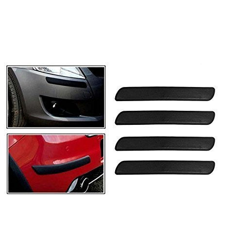 Black Rubber Car Bumper Safety Guard Protectors Universal for Car