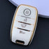 Acto TPU Gold Series Car Key Cover With TPU Gold Key Chain For Kia Sonet