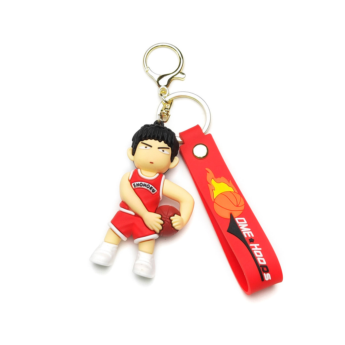 3D PVC Cartoon Keychain Basketball