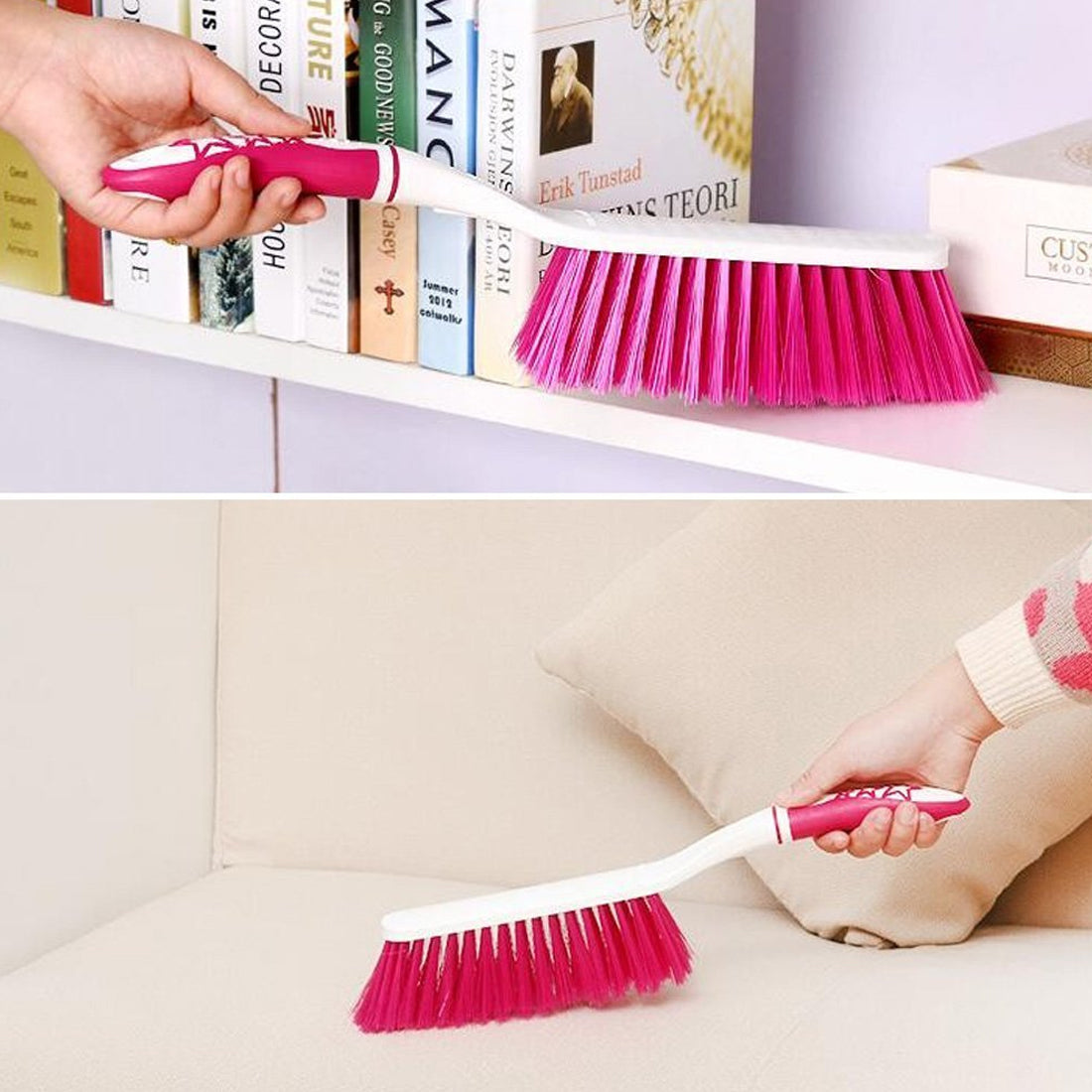 Car Dust Cleaning Brush Car Seat, Bed, Sofa, Curtains, Mats and Household Upholstery Cleaning Carpet Brush Plastic