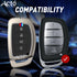Acto Metal Sapphire Key Cover and Key chain Compatible with Hyundai Creta 2025 I Creta 2024 I Alacazar I Venue I Tucson Pack of 1 Set (Glow in the Night)