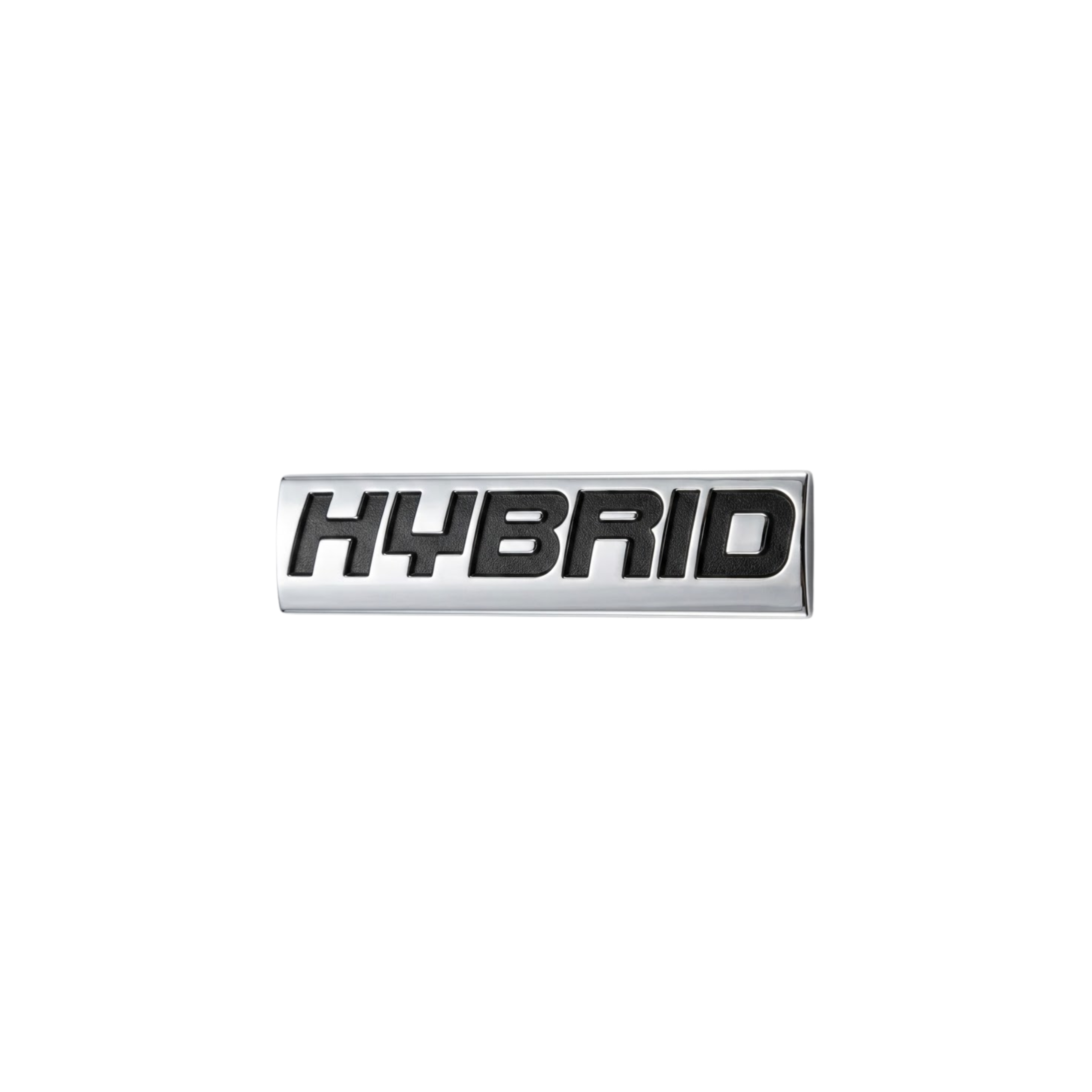 Carsonify 3D Metal Hybrid Car Badge Emblem Sticker | Aluminum Alloy Hybrid Logo Decal | Self-Adhesive Car & Bike Exterior Decoration | Premium Metallic Auto Styling