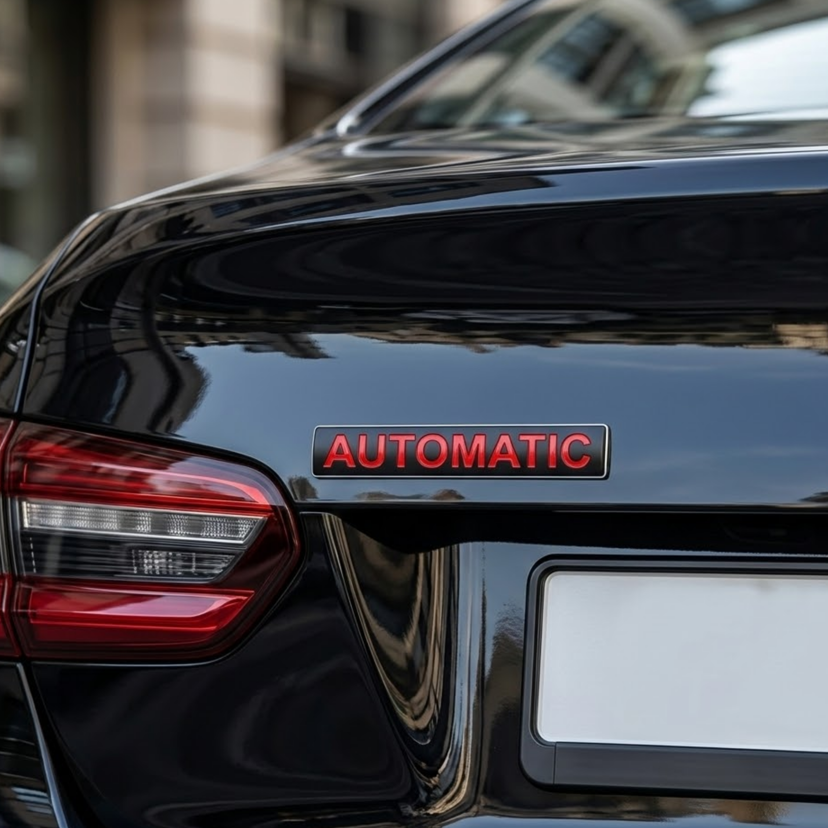 Carsonify 3D Metal Automatic Car Badge Emblem Sticker | Premium Aluminum Alloy Chrome Automatic Logo Decal | Self-Adhesive Metallic Badge for Car, Bike & SUV Exterior | Stylish Auto Decoration Accessory