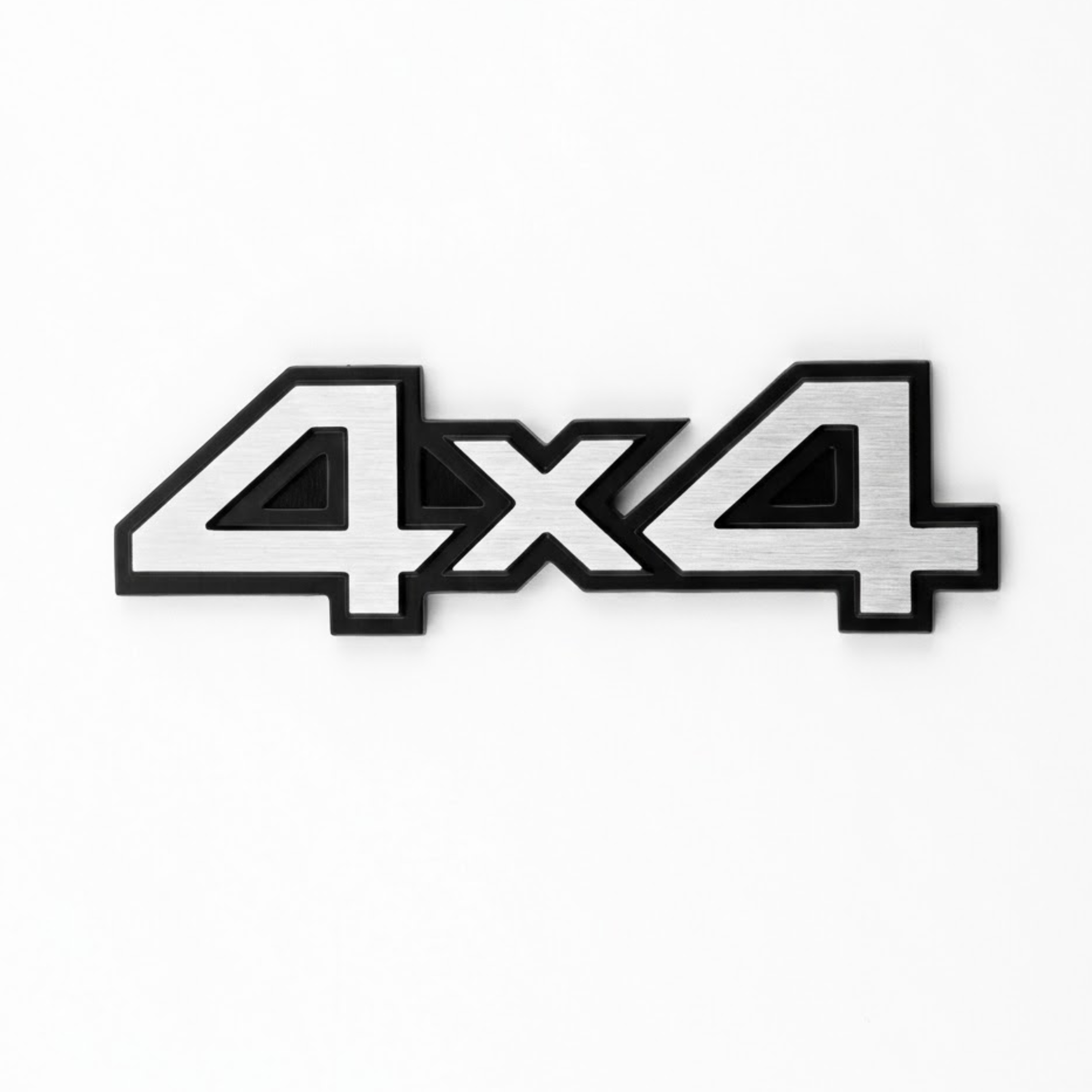 Carsonify 3D Metal 4X4 Car Badge Emblem Sticker | Premium Aluminum Alloy Chrome 4x4 Logo Decal | Self-Adhesive Metallic Badge for Car, Jeep & SUV Exterior | Stylish Off-Road Auto Decoration Accessory