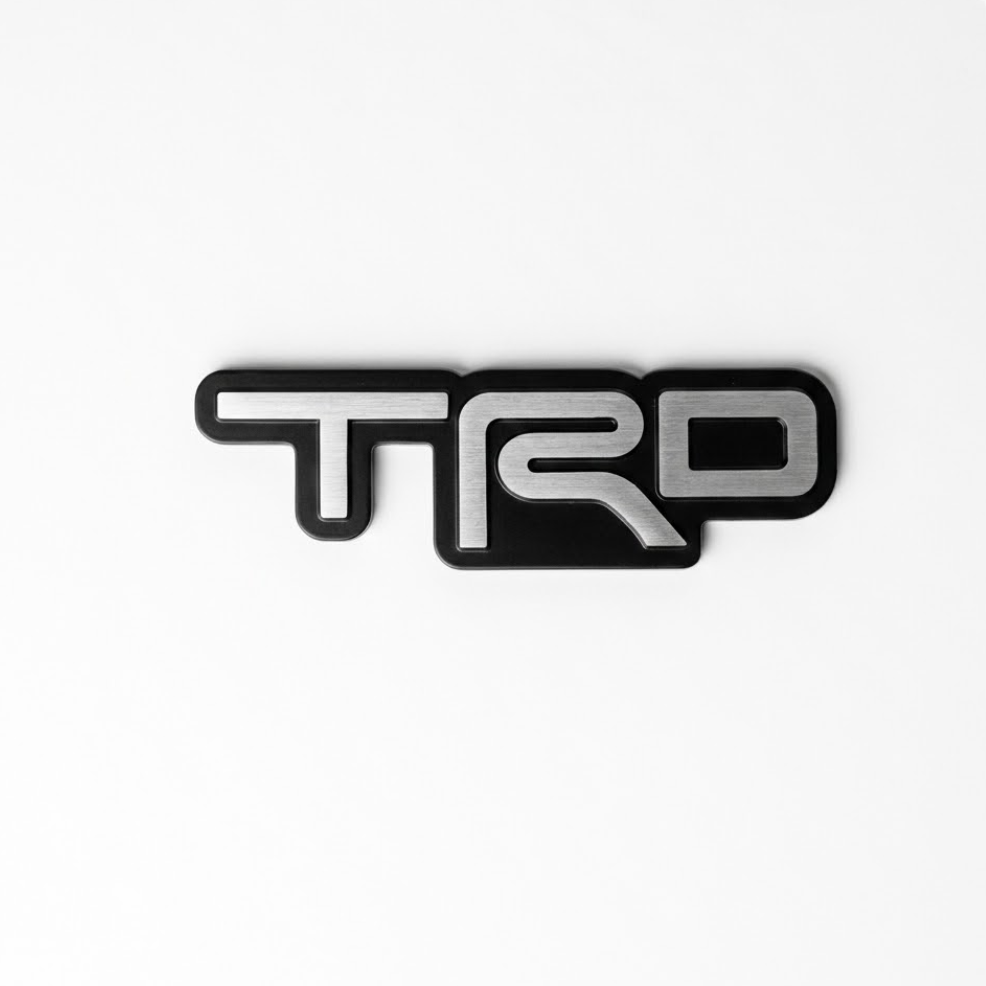 Carsonify 3D Metal TRD Car Badge Emblem Sticker | Premium Aluminum Alloy Chrome TRD Logo Decal | Self-Adhesive Metallic Badge for Car, Jeep & SUV Exterior | Stylish Racing Auto Decoration Accessory