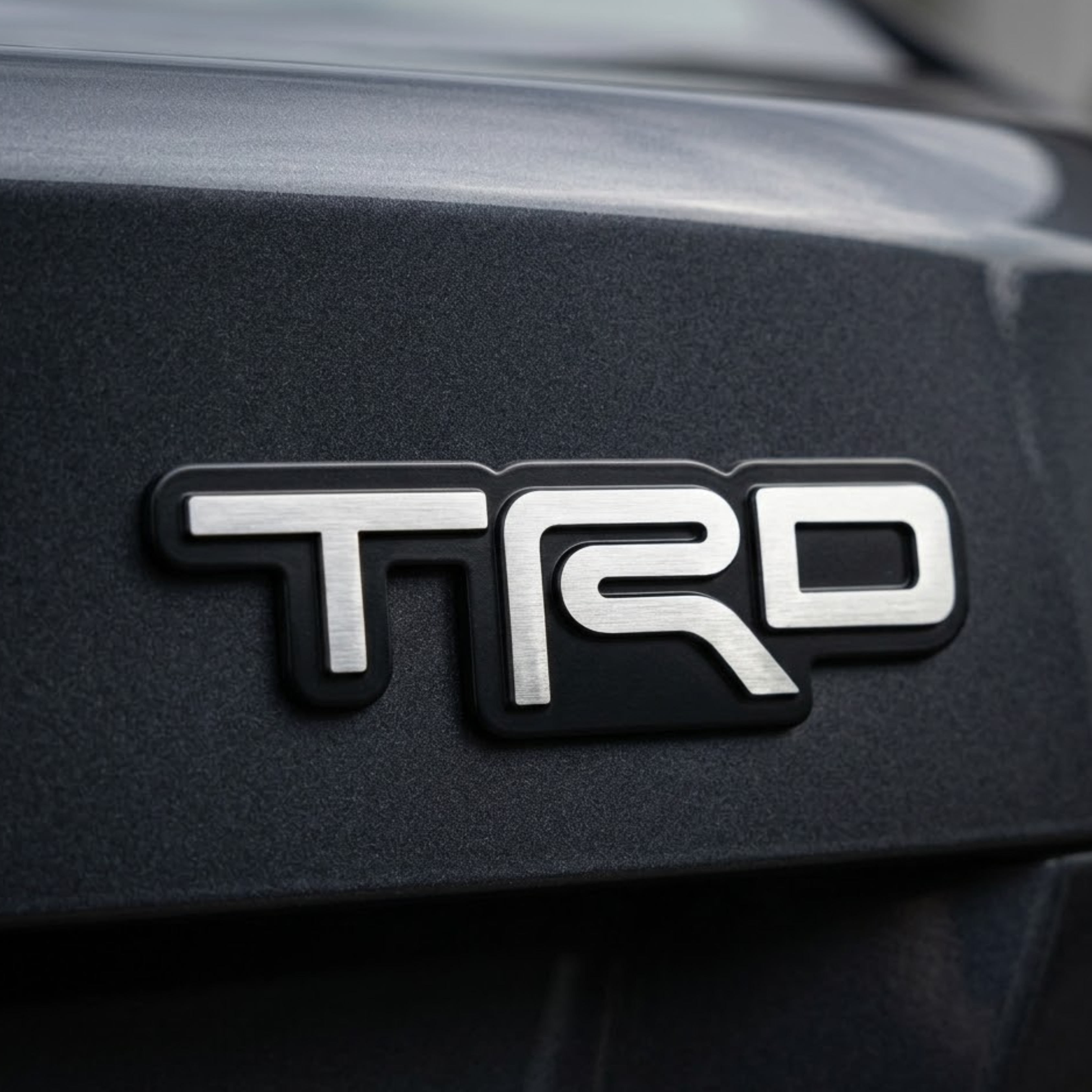 Carsonify 3D Metal TRD Car Badge Emblem Sticker | Premium Aluminum Alloy Chrome TRD Logo Decal | Self-Adhesive Metallic Badge for Car, Jeep & SUV Exterior | Stylish Racing Auto Decoration Accessory