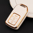 Acto TPU Gold Series Car Key Cover With TPU Gold Key Chain For Honda Accord