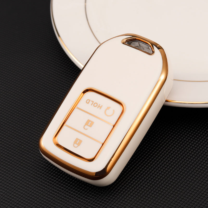 Acto TPU Gold Series Car Key Cover For Honda City