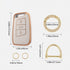 Acto TPU Gold Series Car Key Cover With Diamond Key Ring For Skoda Kodiaq