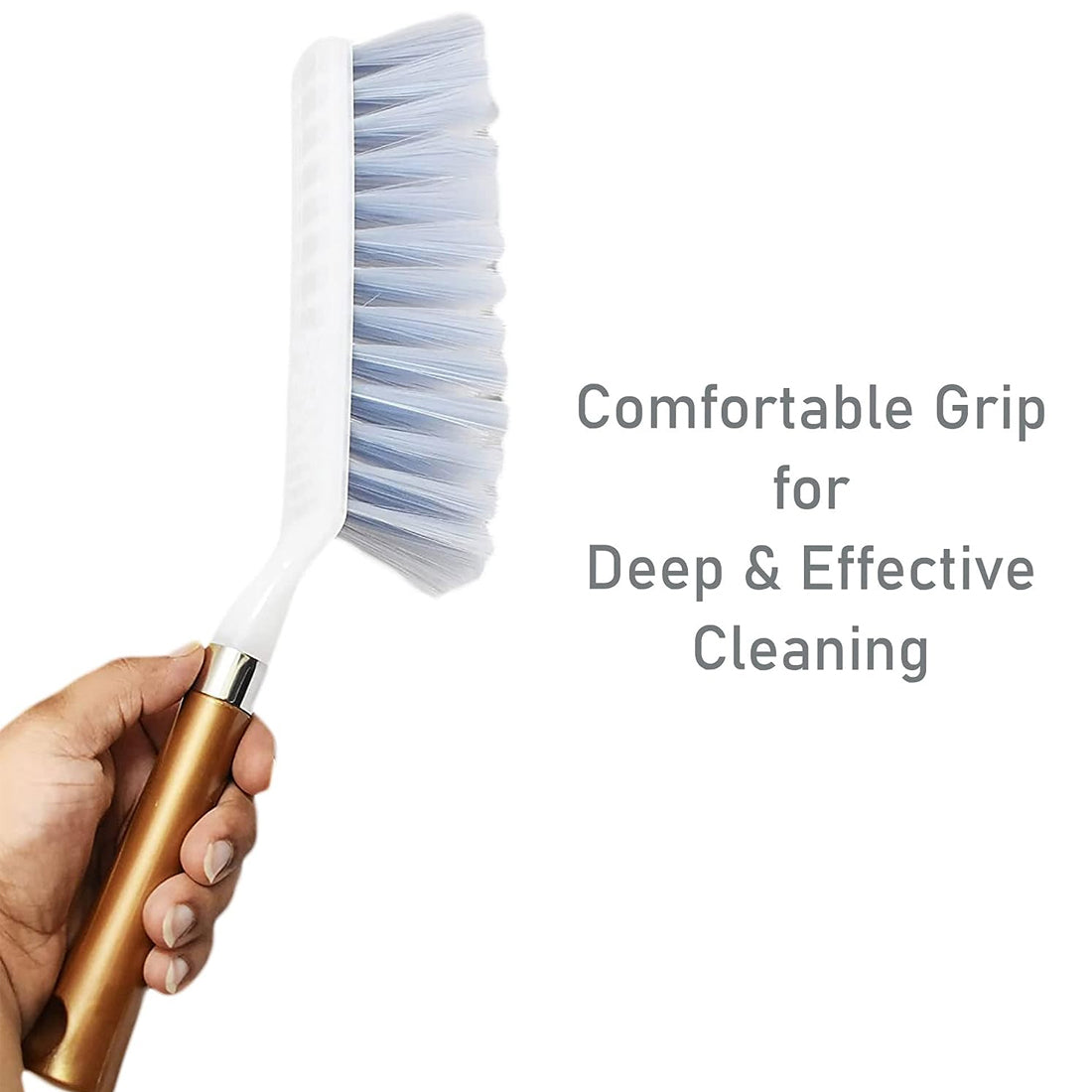 Long Bristle Dust Cleaning Brush Ideal for Carpet Cleaning, Car Seat, Bed, Sofa, Curtains, Mats and Household Upholstery Cleaning Carpet Brush Wooden Plastic