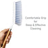 Long Bristle Dust Cleaning Brush Ideal for Carpet Cleaning, Car Seat, Bed, Sofa, Curtains, Mats and Household Upholstery Cleaning Carpet Brush Wooden Plastic