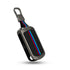 Acto Metal Sapphire Key Cover and Key chain Compatible with Mahindra Thar I Thar Roxx I Bolero I Marazzo I Scorpio I Tuv300 I Xuv700 Pack of 1 Set (Glow in the Night)