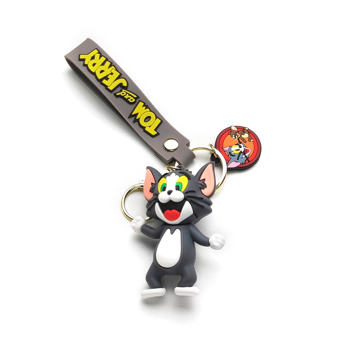 3D PVC Cartoon Keychain Tom and Jerry Tom