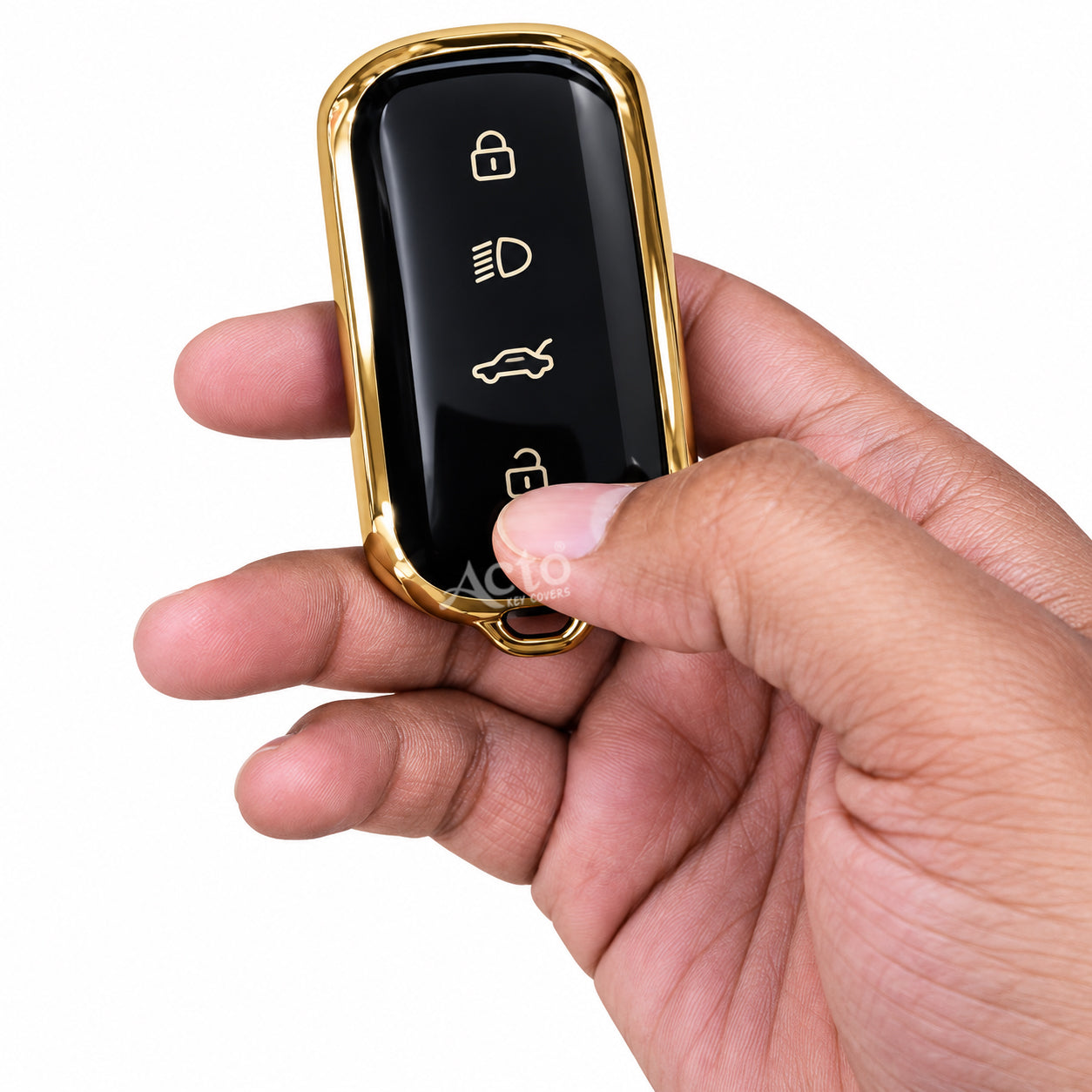 TPU Gold Series Key Cover for Tata Curvv | Sierra - TAT-8
