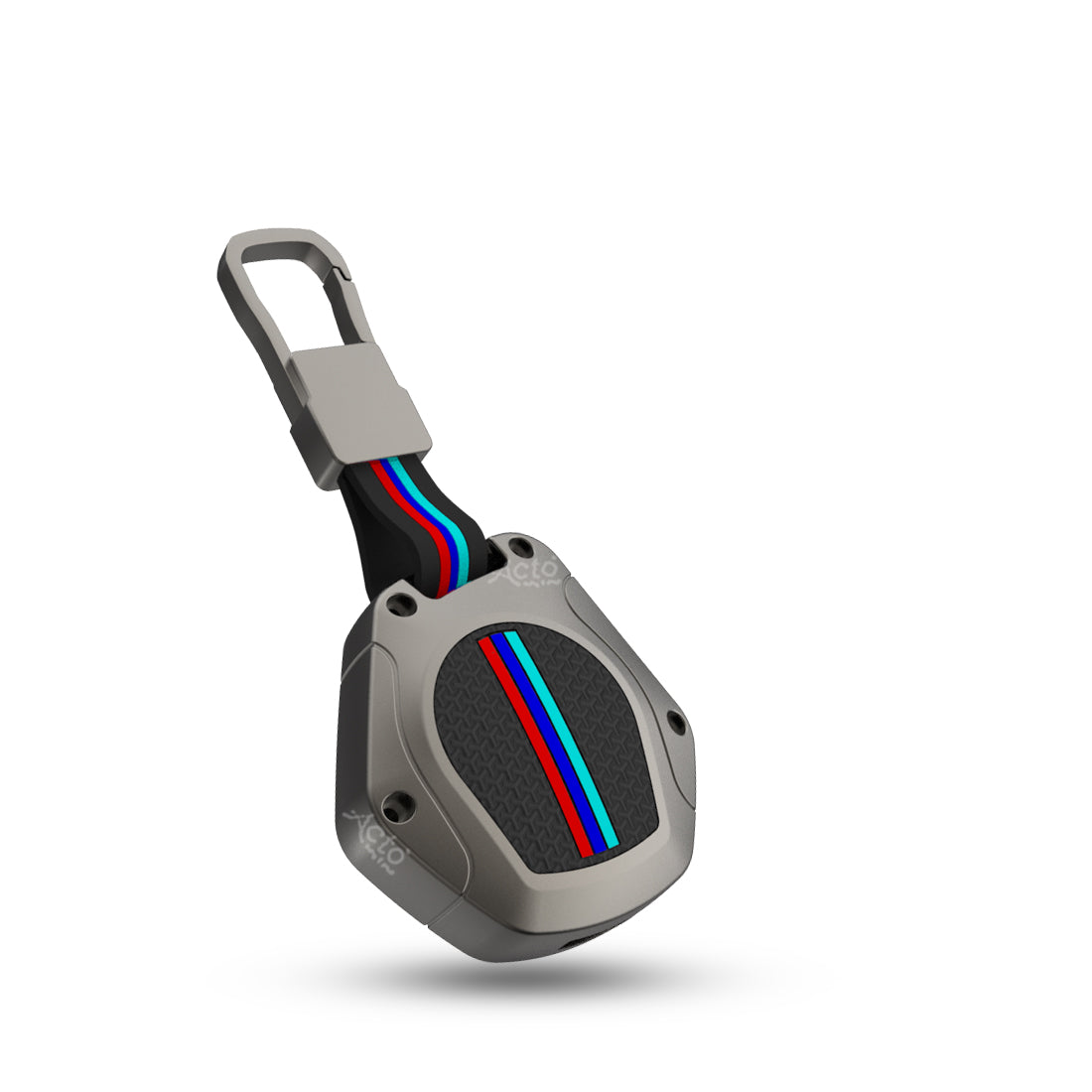Acto METAL SILICONE CAR KEY COVER AND KEY CHAIN COMPITABLE WITH MARUTI SUZUKI ALTO 2 BUTTON