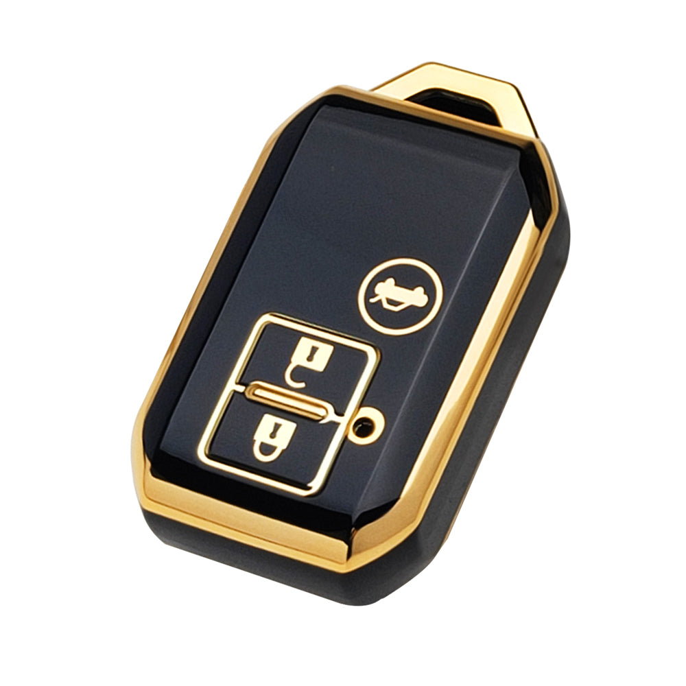 Acto TPU Gold Series Car Key Cover With Diamond Key Ring For Suzuki New Ertiga