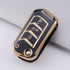 Acto TPU Gold Series Car Key Cover With TPU Gold Key Chain For Mahindra Scorpio 2019+