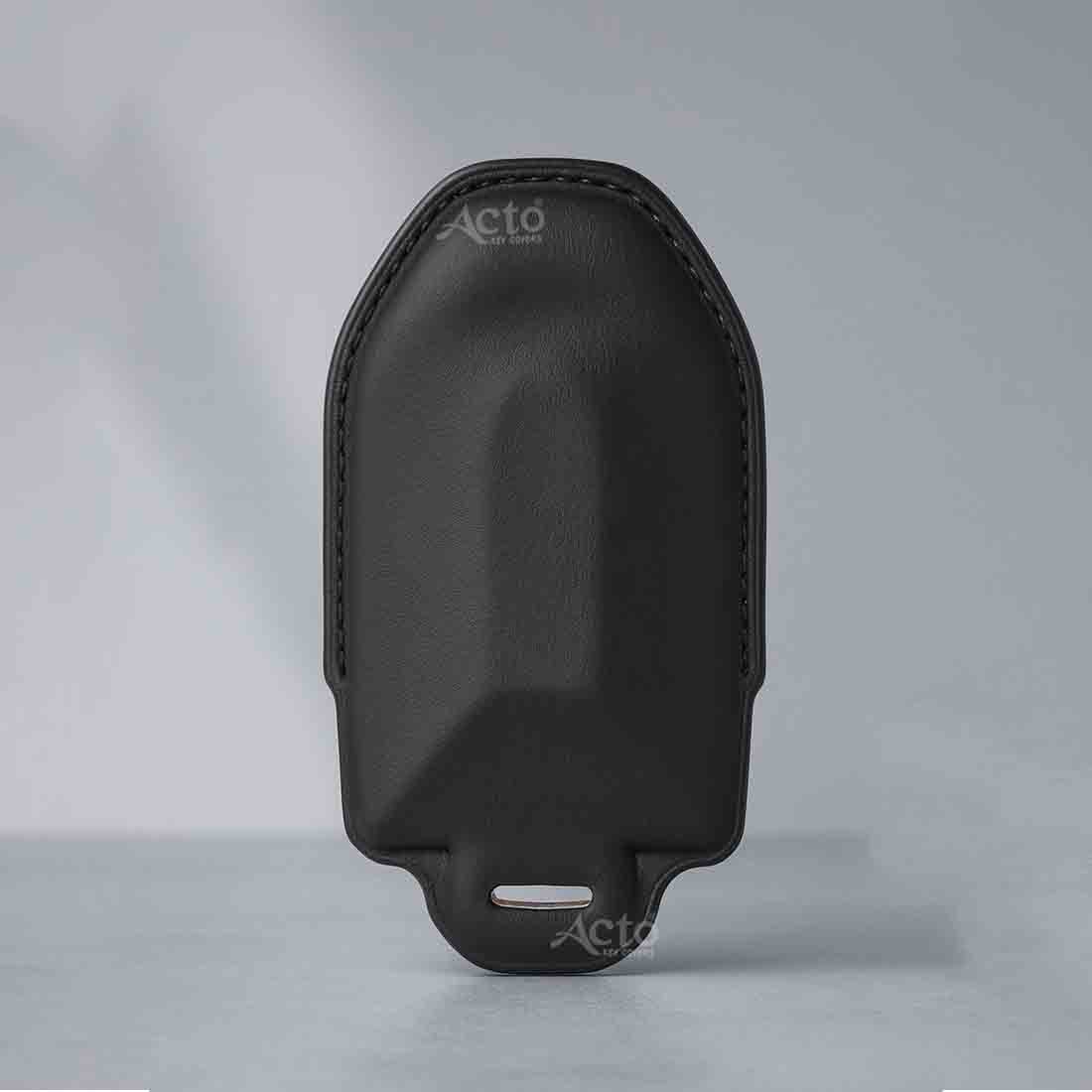 ACTO PU Leather Key Cover with Leather Key Chain Compatible with Mahindra BE 6E 3 Button Smart Key Pack of 1 Pcs