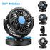 Car Mini Electric Fan 360 Rotating Strong Wind Car Fan Car Air Conditioner Low Noise Portable Auto Air Cooling Fan