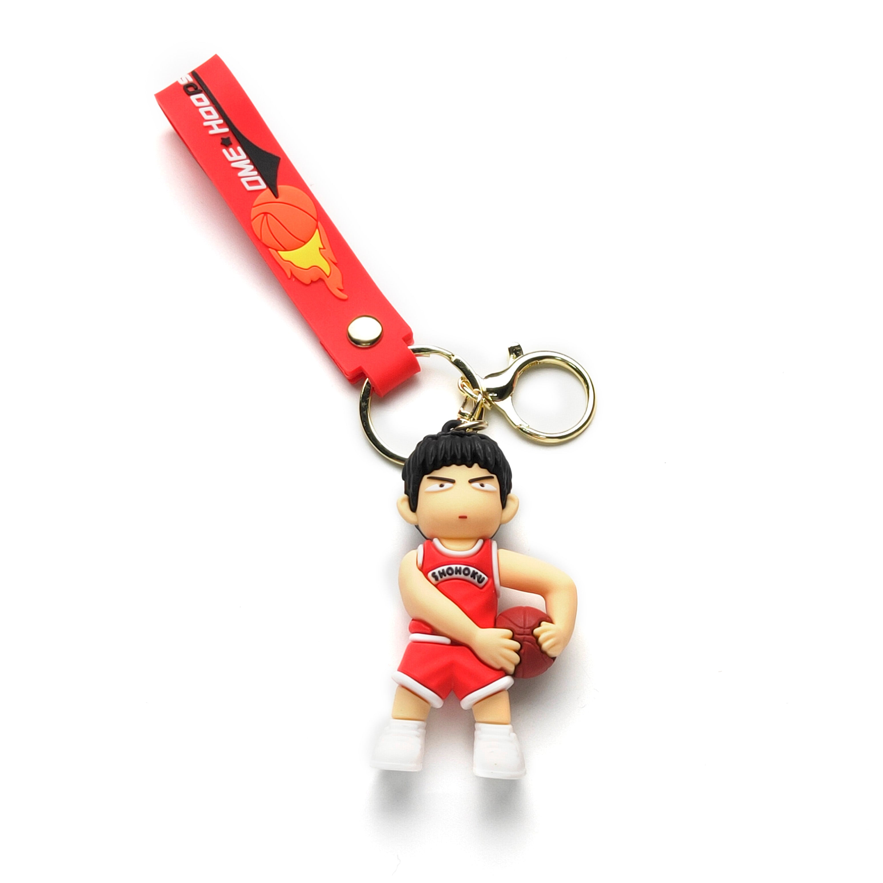 3D PVC Cartoon Keychain Basketball