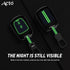 Acto Metal Sapphire Key Cover and Key chain Compatible with Hyudai I-10 Grand, Santro Pack of 1 Set (Glow in the Night)