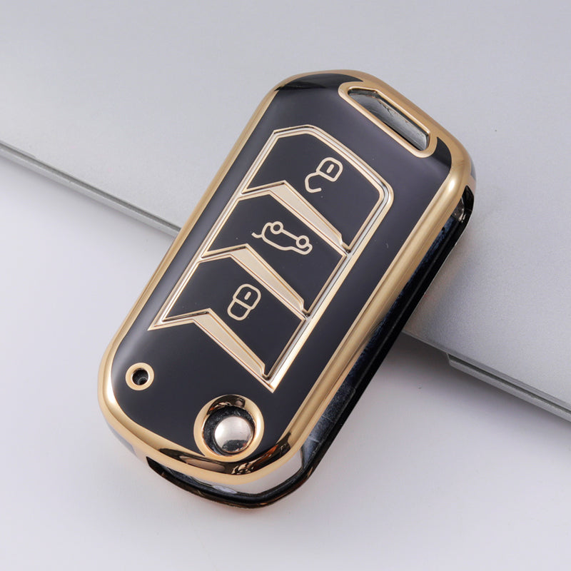 Acto TPU Gold Series Car Key Cover For Mahindra Xuv 700