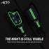 Acto Metal Sapphire Key Cover and Key chain Compatible with Suzuki Nippon Pack of 1 Set (Glow in the Night)