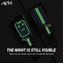 Acto Metal Sapphire Key Cover and Key chain Compatible with Chevrolet Cruze Pack of 1 Set (Glow in the Night)