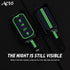 Acto Metal Sapphire Key Cover and Key chain Compatible with Tata Curvv Pack of 1 Set (Glow in the Night)