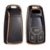 Acto TPU Gold Series Car Key Cover With Diamond Key Ring For Audi A4