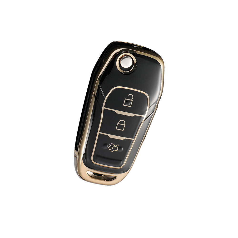 Acto TPU Gold Series Car Key Cover For Ford Endeavour Flipkey