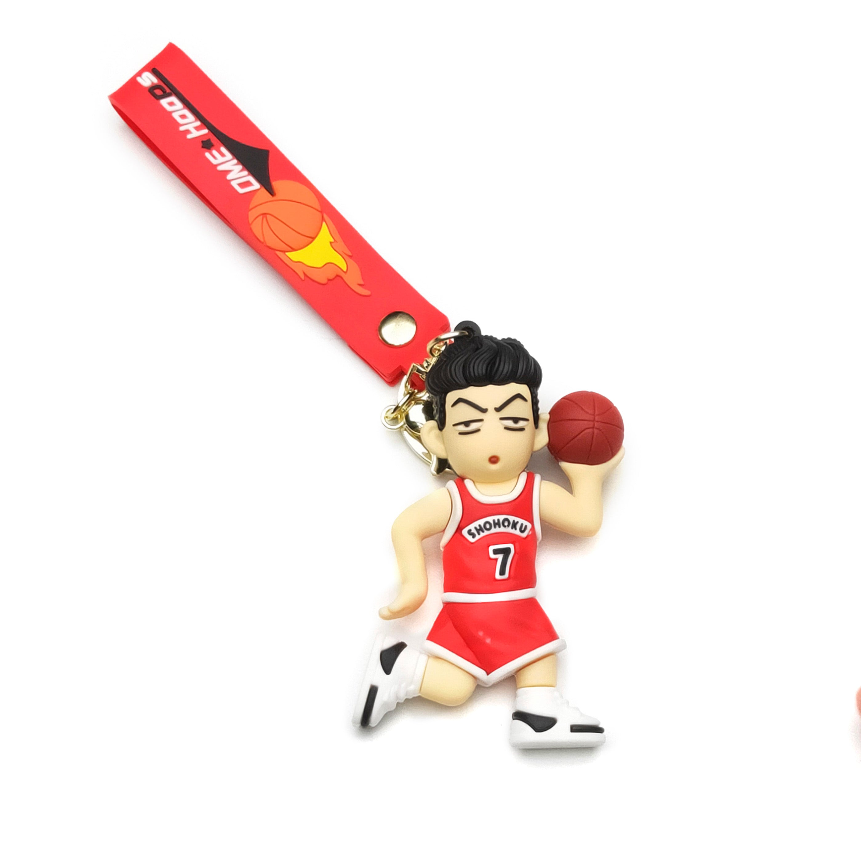 3D PVC Cartoon Keychain Basketball