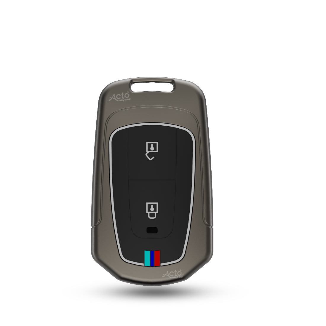 Acto Car Key Cover Metal Silicone Compatible with Tata