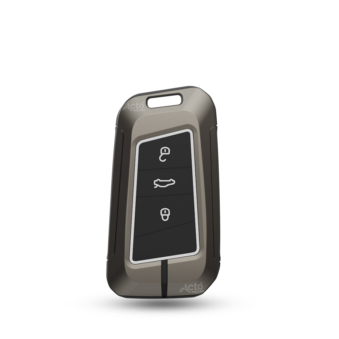 Acto Car Key Cover Metal Silicone Compatible with Skoda