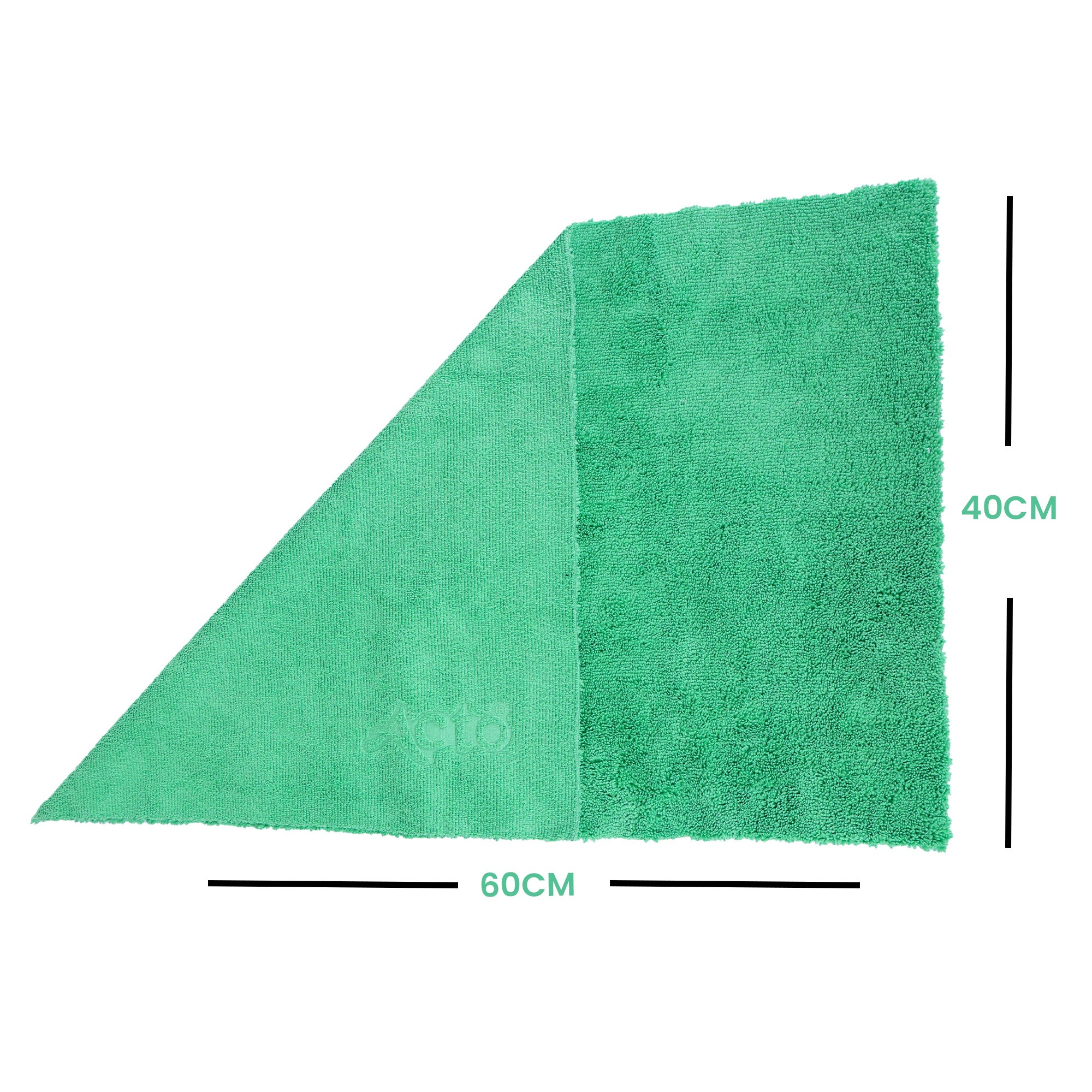 ACTO Microfiber Cleaning Clothe 400GSM 40×60 – For Car Cleaning, Home & Office Use Pack of 1 Piece