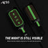 Acto Metal Sapphire Key Cover and Key chain Compatible with Tata Curvv Pack of 1 Set (Glow in the Night)